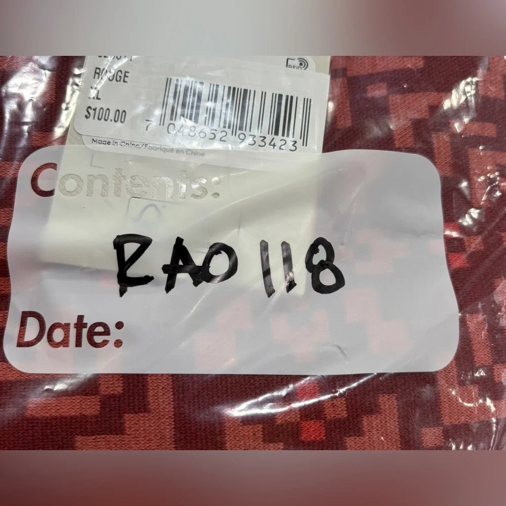 Kari Traa Women's XL Edith 220g Wool Pants Red Pattern NWT Base Layer High Waist - Picture 8 of 8